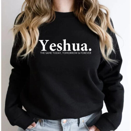 Vintage Yeshua Christian Sweatshirt Christian Apparel Faith - Image 5