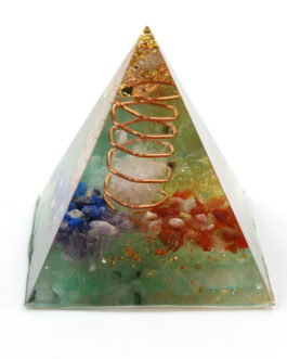 Natural Crystal Chakra Ogan Energy Pyramid