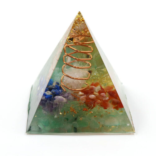 Natural Crystal Chakra Ogan Energy Pyramid - Image 2