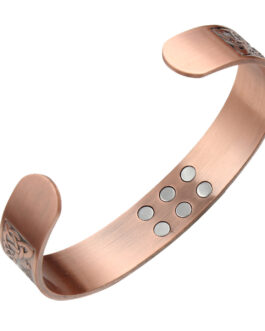 Retro Lucky Tree Energy Pure Copper Magnet Bracelet