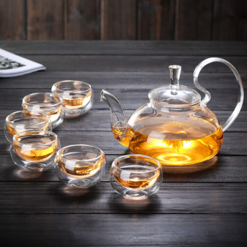 Glass Tea Set Suit With Tea Tray Kung Fu Tea Set - Image 3