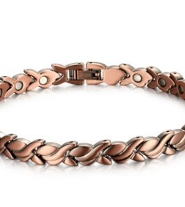 Pure Copper Magnetic Small Fish Titanium Steel Bracelet