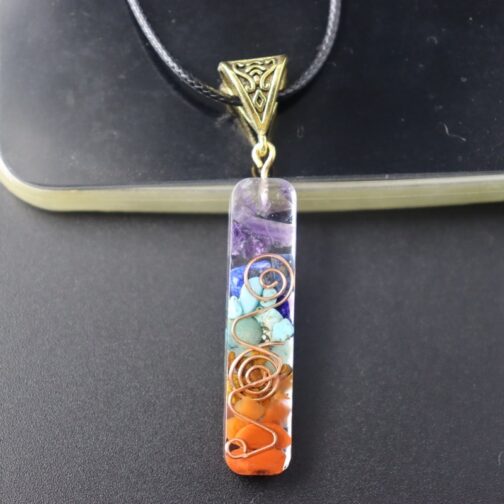 Retro Reiki Healing Energy Crystal Pendant - Image 7