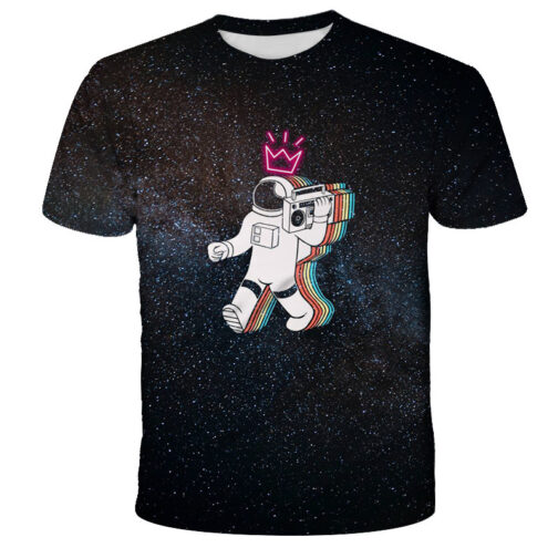 Digital Print Astronaut T-Shirt - Image 7