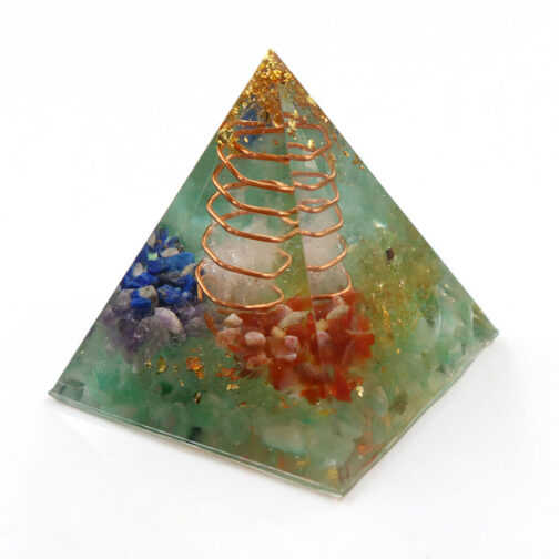 Natural Crystal Chakra Ogan Energy Pyramid - Image 5