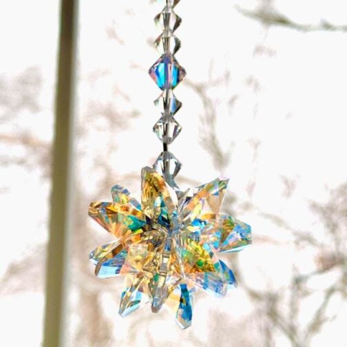 Crystal Snow Hanging Ornament Magic Color Crystal Decoration - Image 4