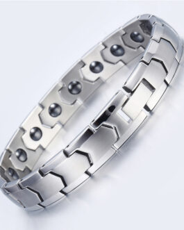 Health Energy Magnetic Therapy Stainless Steel Bracelet