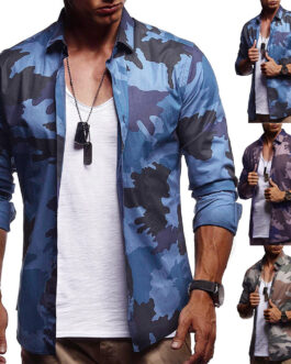 Men’s Camouflage Long Sleeve Shirt