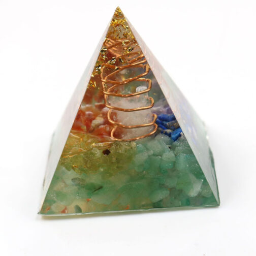 Natural Crystal Chakra Ogan Energy Pyramid - Image 3