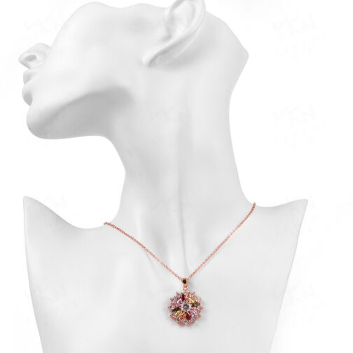 Crystal Flower Necklace - Image 2