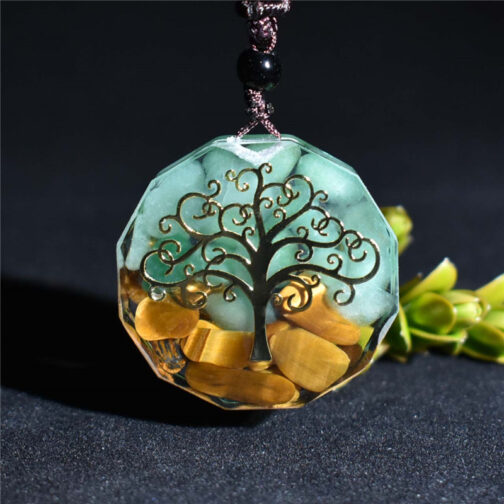 Orgone Energy Tree of Life Crystal Pendant - Image 4