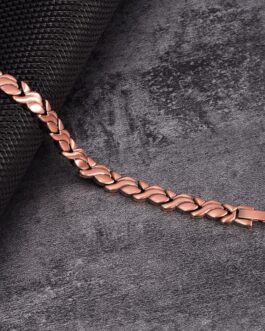 Pure Copper Magnetic Small Fish Titanium Steel Bracelet