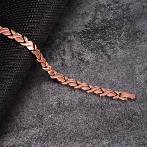 Pure Copper Magnetic Small Fish Titanium Steel Bracelet - Image 2