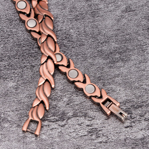 Pure Copper Magnetic Small Fish Titanium Steel Bracelet - Image 6