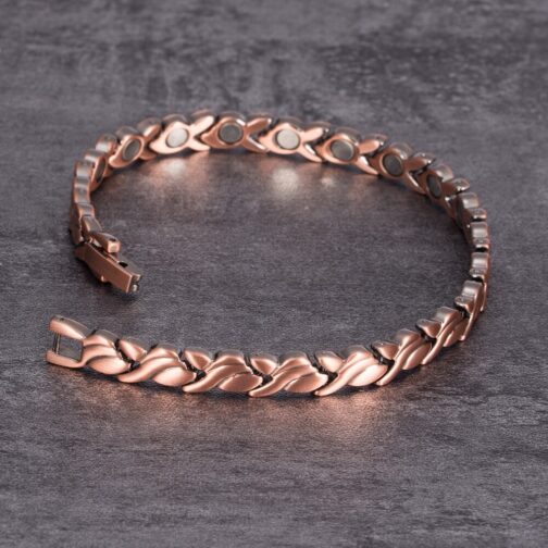 Pure Copper Magnetic Small Fish Titanium Steel Bracelet - Image 3