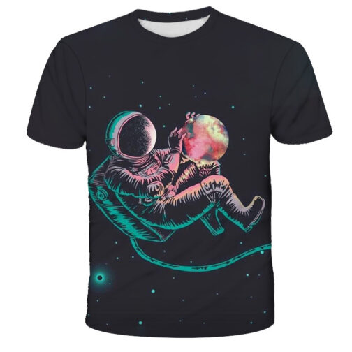 Digital Print Astronaut T-Shirt - Image 3