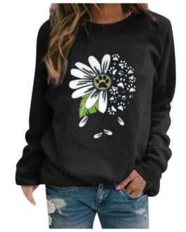 Long Sleeve Printed Sweatshirt