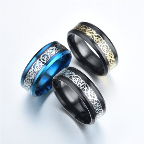 Titanium Steel Dragon Ring - Image 10