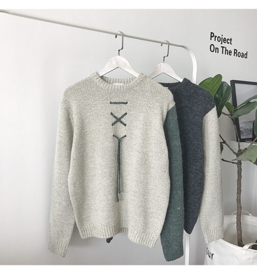 Contrast Long Sleeve Sweater