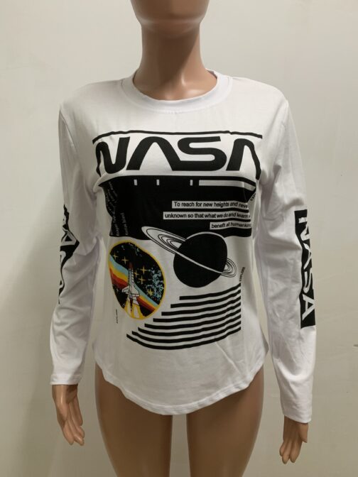 Printed Cotton Long Sleeve T-shirt - Image 5