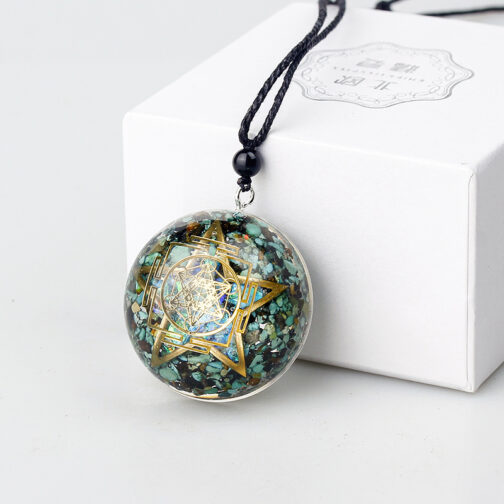 Orgone Energy Pendant Gemstone Yoga Pendant - Image 2