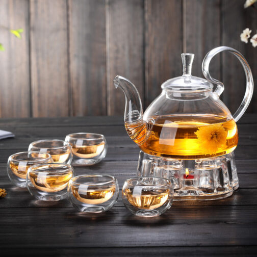 Glass Tea Set Suit With Tea Tray Kung Fu Tea Set - Image 4