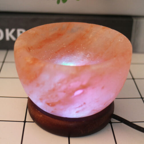 LED Colorful Color Changing Crystal Salt Stone Lamp - Image 4