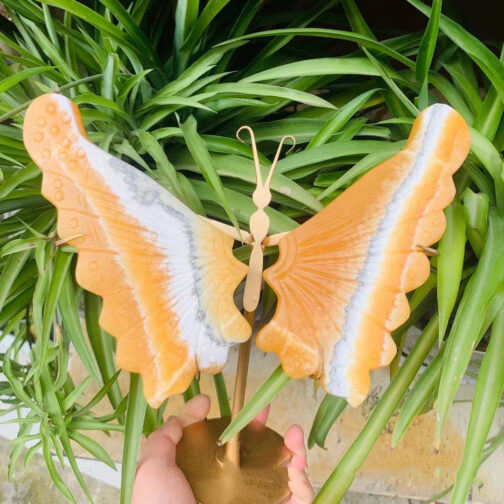 Natural Crystal Cave Stone Butterfly Wing Crystal Ornament - Image 2