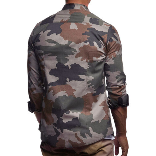 Men's Camouflage Long Sleeve Shirt - Image 3