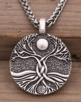 Ancient Moon World Tree Pendant Fashion Jewelry