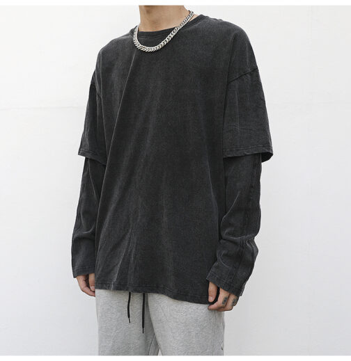 Layered Long Sleeve T-shirt - Image 3