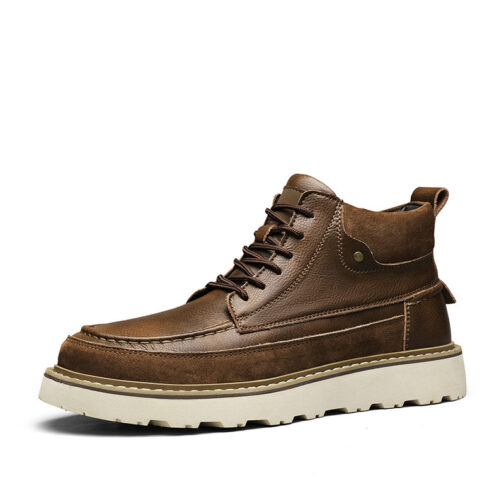 Retro Platform Men's Short Martin Boots - Image 5