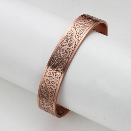 Retro Lucky Tree Energy Pure Copper Magnet Bracelet - Image 5