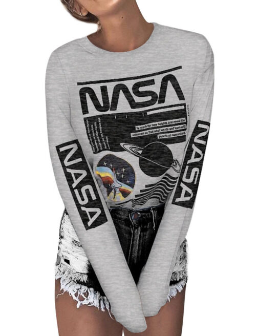 Printed Cotton Long Sleeve T-shirt - Image 2