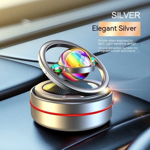 Solar Energy Car Mounted Perfume Auto Rotating Pendulum - Image 4