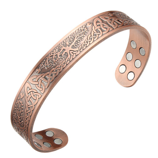 Retro Lucky Tree Energy Pure Copper Magnet Bracelet - Image 3