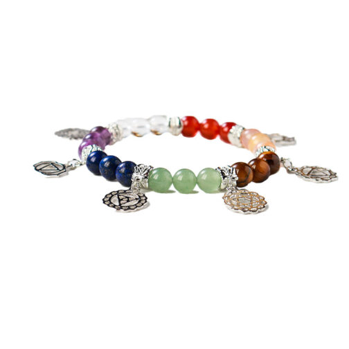 Natural Crystal Seven Chakra Bracelet - Image 5