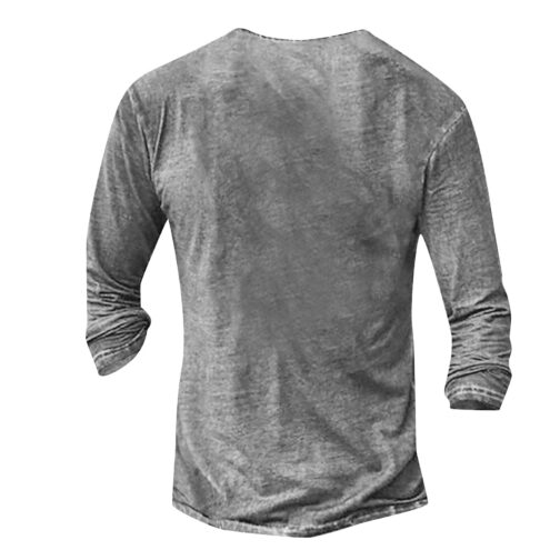 Men's Long Sleeve Digital Printing Leisure T-shirt - Image 9