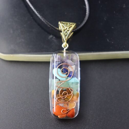 Retro Reiki Healing Energy Crystal Pendant - Image 8