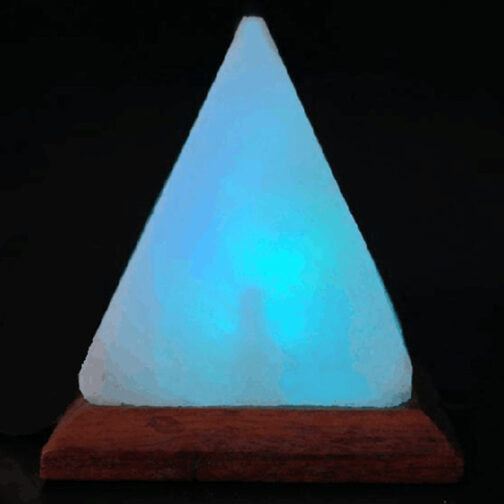 Pyramid-shaped Usb Crystal Colorful Color Changing Salt Lamp - Image 8