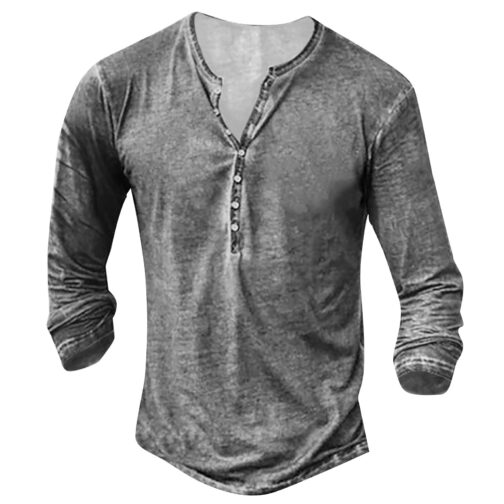 Men's Long Sleeve Digital Printing Leisure T-shirt - Image 7