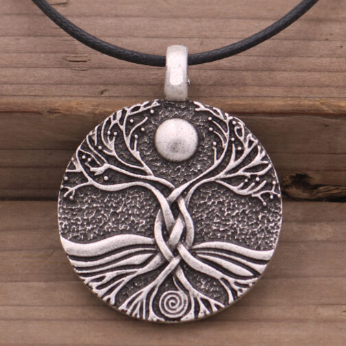 Ancient Moon World Tree Pendant Fashion Jewelry