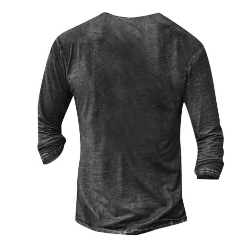 Men's Long Sleeve Digital Printing Leisure T-shirt - Image 4