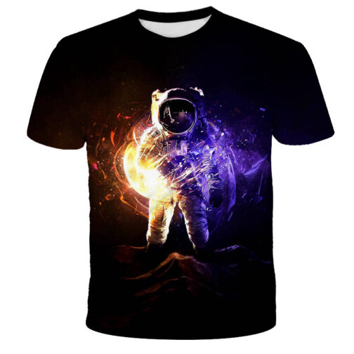 Digital Print Astronaut T-Shirt - Image 9